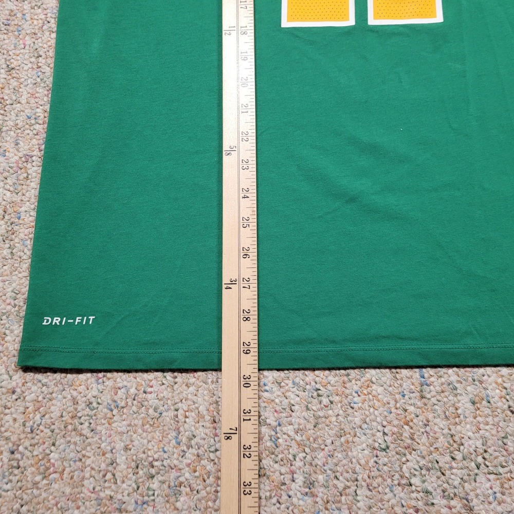 Nike Boston Celtics Shirt Mens XL Green Dri-FIT Kyrie Irving NBA AO0873-313 - Picture 9 of 16